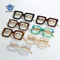 Teenyoun Ladies Chain Temple Oculos De Sol Irregular Frame Luxury Glasses Elegant Eyewear Optical Clear Lens