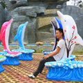 Fiberglass Dolphin Supply Garden View Life Size Resin Animal Fiberglass Dolphin Art Statue