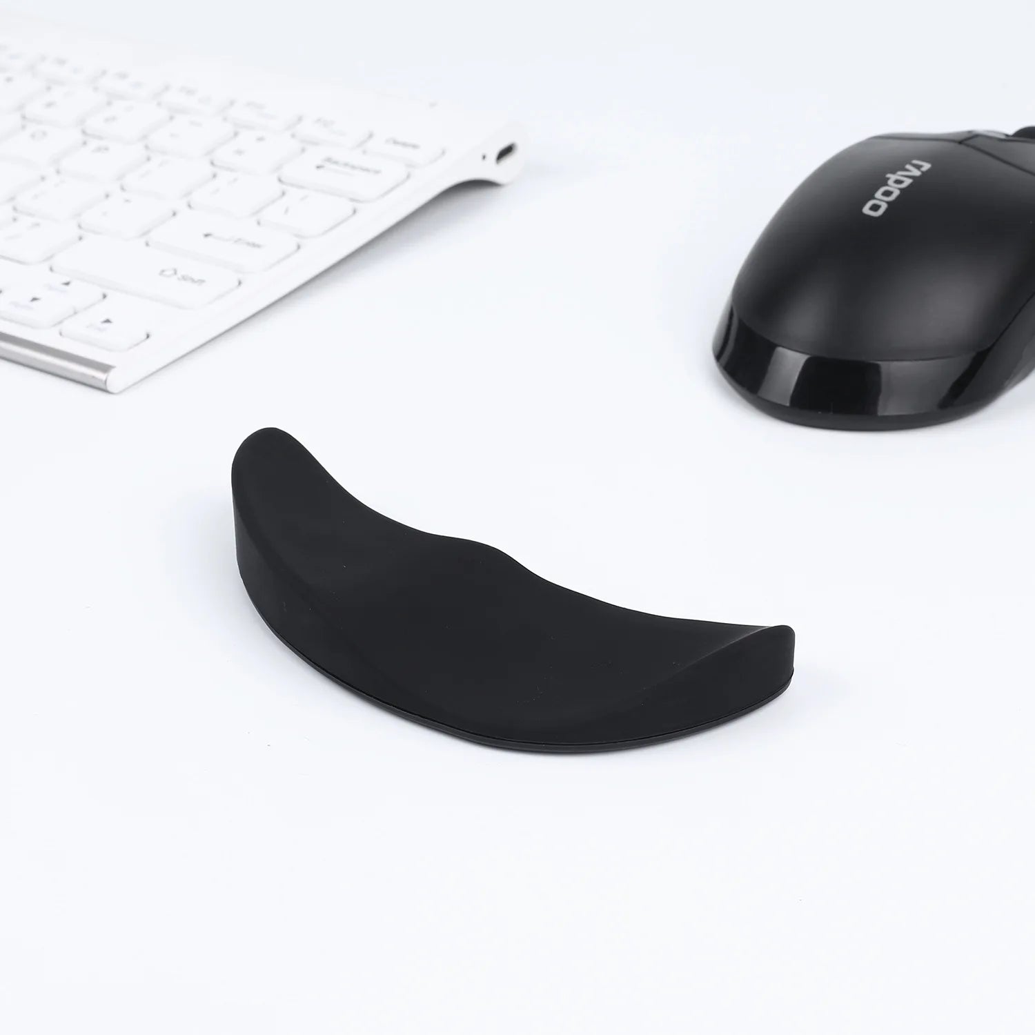 Portable Compact and Ergonomic Silicone Palm Pad Comfort Mouse Wrist Rest for Gaming and Office Use