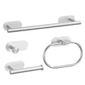 Wall Mounted 304 Stainless Steel Matte Black Four-Piece Bathroom Pendant Set Bathroom Sinks Modern Bathroom Accessories