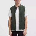 Custom Men's Relaxed Fit Lightweight Windproof Full Zip Golf Vest With Zippered Pockets