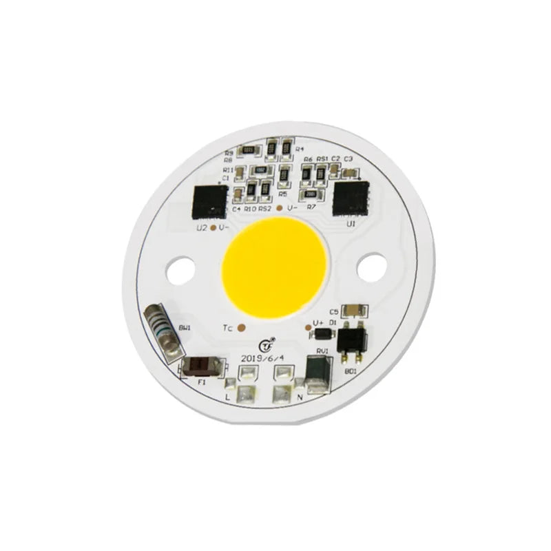 Wholesales 1313 1616 1919 SMT COB DOB AC220V High Power LED Chip 15W 20W 30W COB LED Board Module for LED Downlight