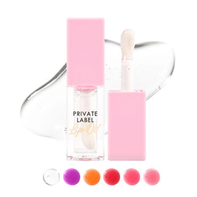 Private Label Lip Oil Waterproof Fruit Flavor Lip Oil Gloss Hydrating Tinted Lip Oil