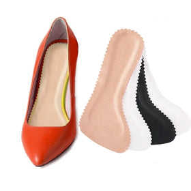 3/4 High Heel Insole Leather Shoes Pads With High Heel Inserts for Loose Shoes Adhesive Comfortable Heel Inserts