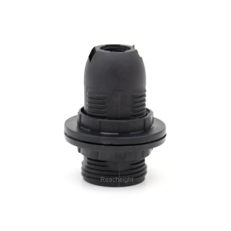 Edison E14 Bulb Holder with Durable Plastic Screw Lamp Base Socket White Black Shade Ring Made for Lasting Lamp Holders & Bases