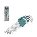 Industrial Carbon Steel 8MM Chrome 1 1/2 Inch Wrench Lengthened Hex Wrench with Magnetic Allen Key Handle Hex Wrench Set