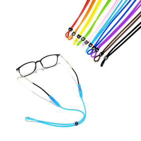 Adjustable Anti-Slip Silicone Strap Colorful Reading Glasses Cord Elastic Sports Sunglasses Retainer for Outdoor Use