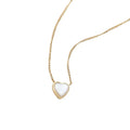 Lovely Jewelry Stainless Steel Chain Shell Heart Shape Pendant Necklace for Girl