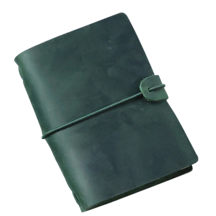 Vintage Genuine Leather Handmade Creative Planner Travel Ring Bound Journal with Customizable Logo and Events Promotions