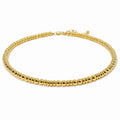 Hot Sale Minimal Brass Metal Collarbone Chain Glossy Beaded Necklace Universal Jewelry Altered Wholesale
