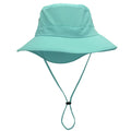 Wide Brim Outdoor Summer UV Protection Boonie Bucket Outdoor Quick Drying Sun Hat With String for Women