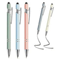 Morandi Promotional Gifts Soft Rubber Plastic Touch Luxury Ball Pen Custom Logo Business Office Gel Metal Stylus Ballpoint Pens