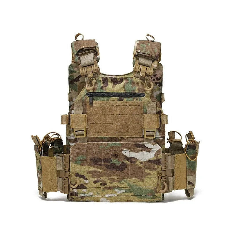 Tactical Vest for Men 3.0 Nylon Quick Release Laser-Cutting Modular Plate Carrier CP Lightweight Vest