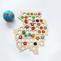 Beer Cap World Map Bottle Cap Map Laser Engraving Hanging Wooden Beer Cap Map