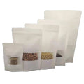White Kraft Paper Window Bag Degradable Eco White or Brown Kraft Paper Window Bag