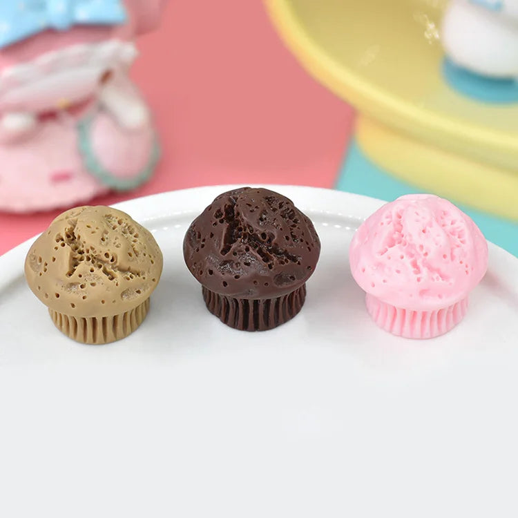 Sweet Cup Cake Food Resin Cabochon for Miniature Food Art Supply Decoration Charm Craft