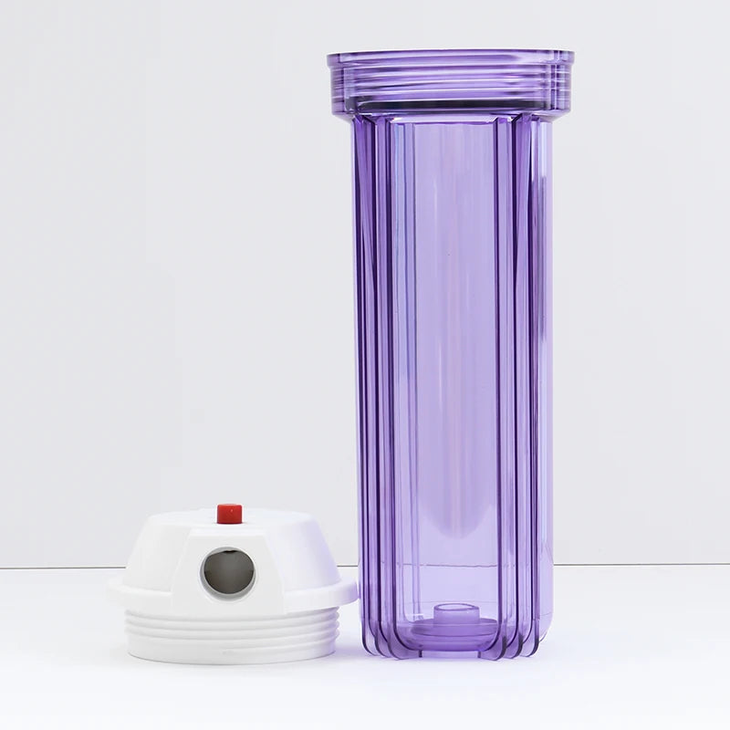 Clear Plastic Filter Cartridge Shell Suitable for Household Water Filters and Whole House Filtration Systems