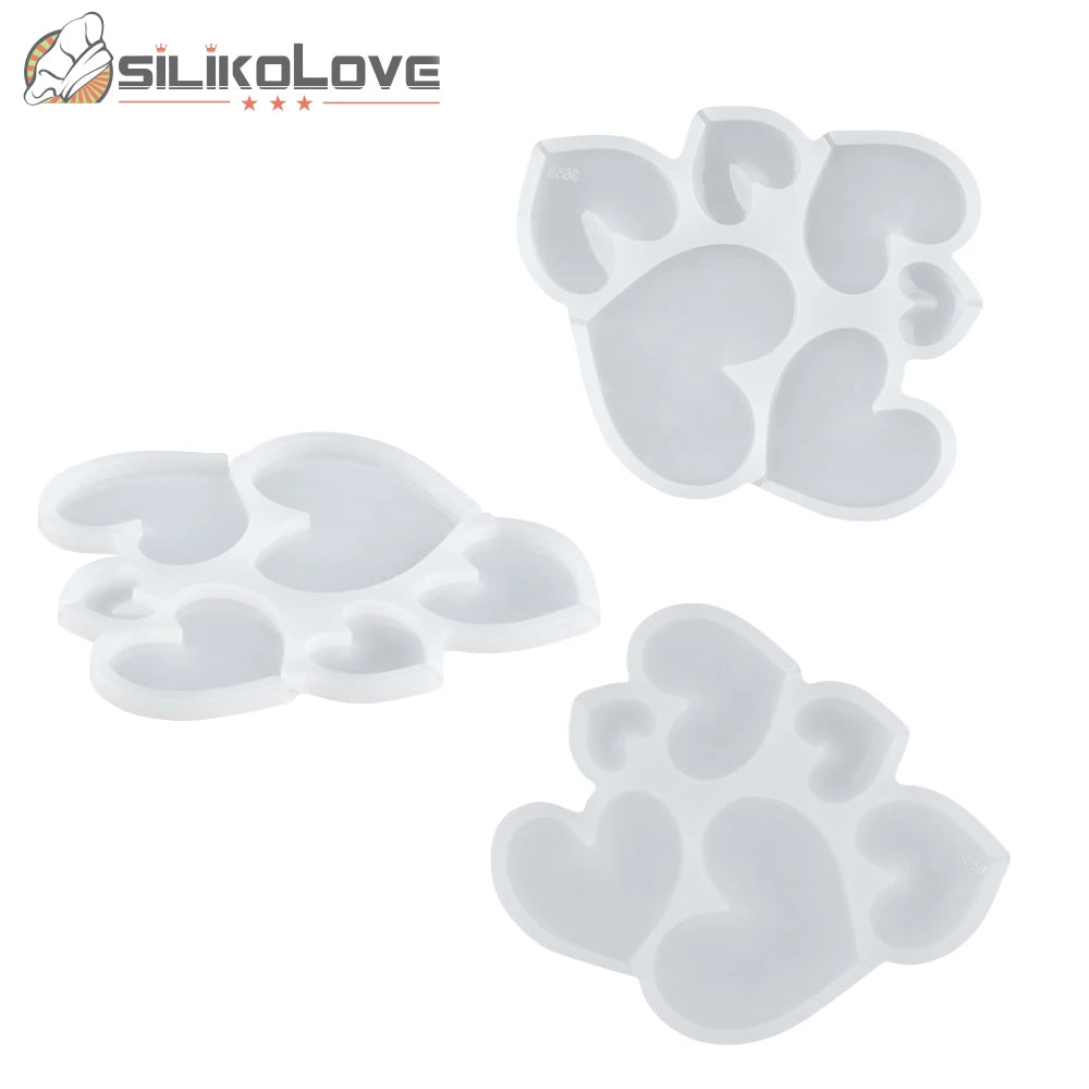 Various Heart Lollipop Silicone Mold Chocolate Candy Cake Moulds for Birthday Cake Decorating Tool Baking Accessories