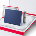 Blue Pearl Luster Specialty Paper Certificate Holder Cover A4Satin Corners Trifold Red Cardboard Folders