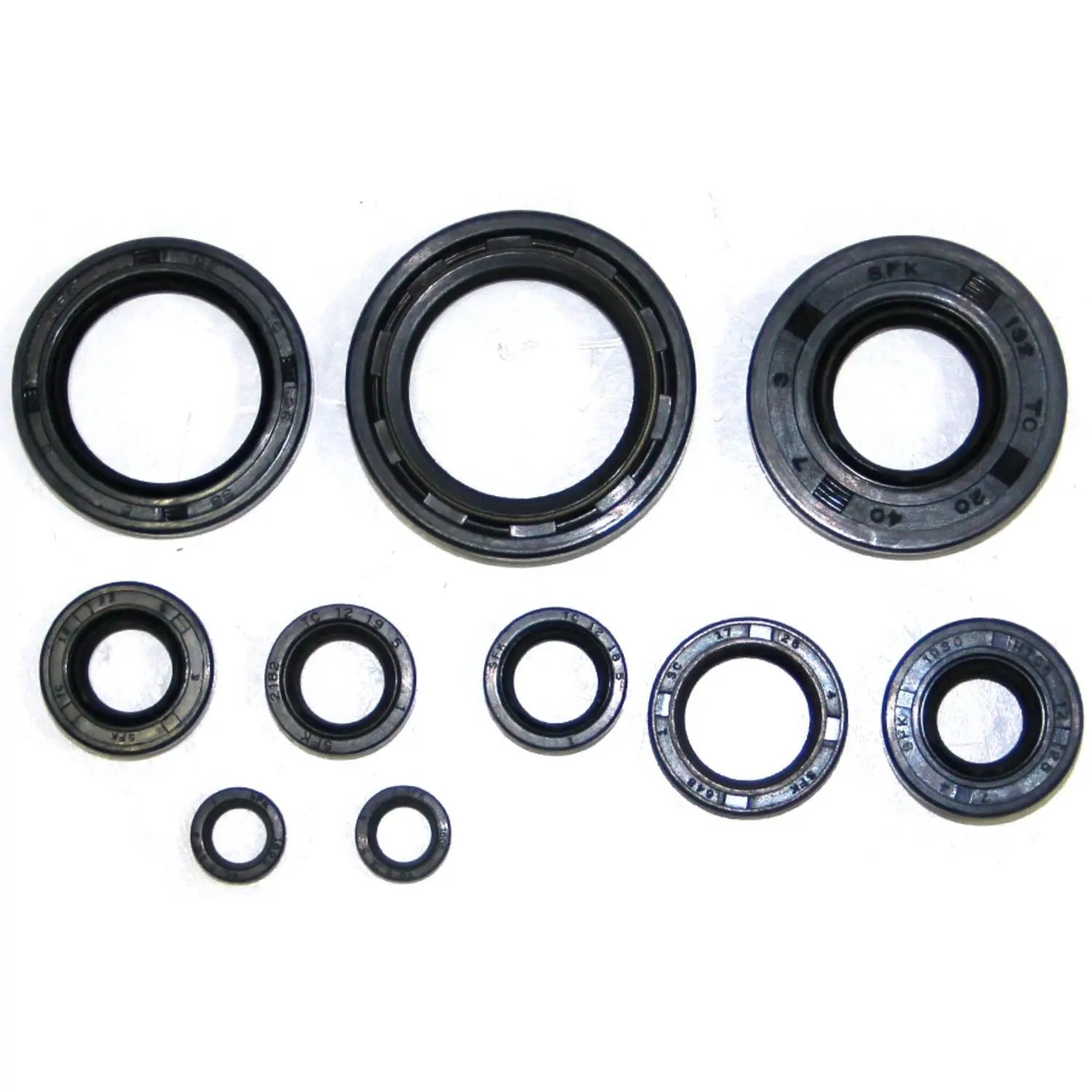 NRTeam Professional FKM NBR Rubber Plastic Engine Oil Seal Kit for Yamaha YZ 125 01-04 for Cars and Trucks