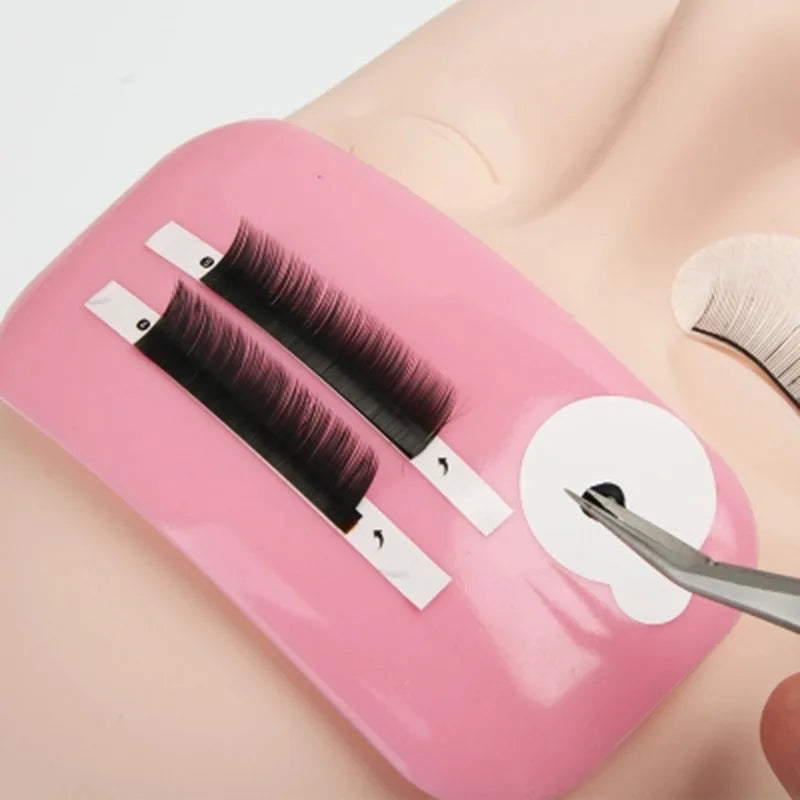 Grafted Eyelashes Transparent Pink Silicone Forehead Patch Electrostatic Patch Eyelash Silicone Film Pad Eyelash Silicone Tray