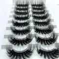 5D 3D Mink Eyelashes 25mm Bulk Wholesale Luxury Thick for Handmade False Eyelashes