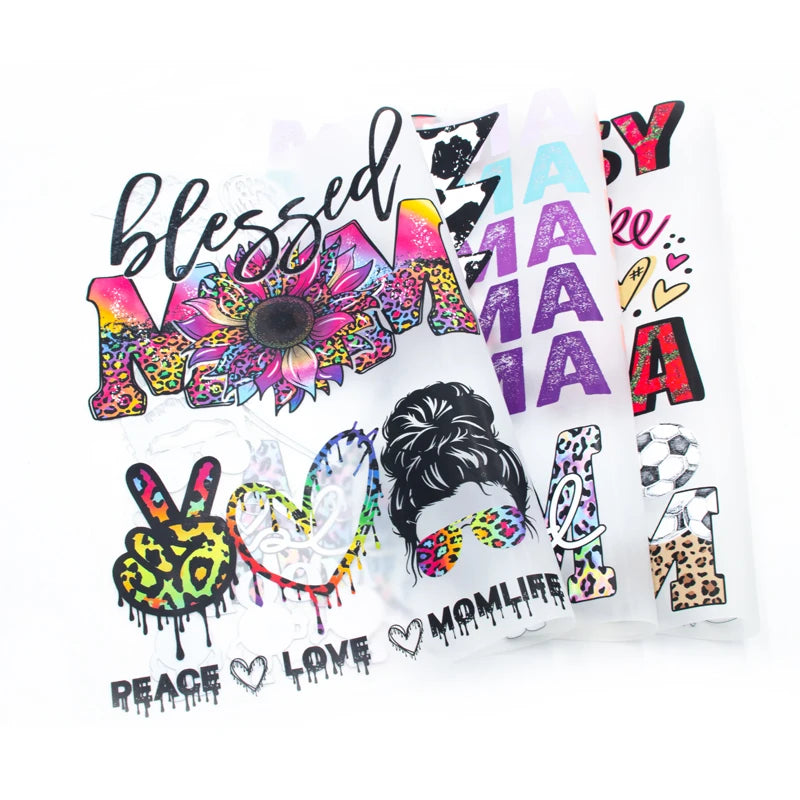 Mother's Day Anime Dtf  Ready to Press Screen Transfer Print Transfers Mom Custom Iron on Patches Heat Transfer Vinyl