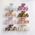 Customized logo Wavy Hollow Hair Clip Hot Sale Girl Acetic Acid Hair Clips New Korean Style Acetate Women's Hair Claw