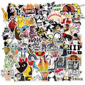 100Pcs Fashion Brand Hip-hop Rock Stickers Decorative Label for Luggage Laptop Motorcycle Notebook Vinyl Waterproof Sticker