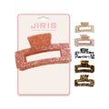 JIRIS New Arrival Jumbo Claw Clamp Accessories 13CM Square Cellulose Acetate Tortoise Shell Extra Large Resin Hair Claw Clips
