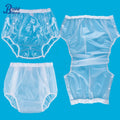Frosted Transparent TPU Reusable Button Adult Plastic Pants Waterproof Washable Adult Cloth Diapers for Incontinence Protection
