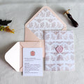 Fancy Elegant Rose Gold Foiling Print Vellum Wedding Invitation Greeting Thank Card Printed With Birds
