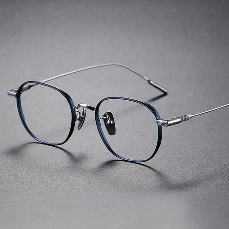 Titanium Fashion Clear Lens Eyeglasses Solid Pattern Spectacle Designer Optical-Frame From Hong Kong