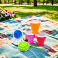 Eco Friendly Portable Custom Silicone Folding Collapsible Cup for Travel Outdoor Camping