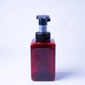 Hot Sale 450ml 550ml PET Hand Soap Foaming Pump Bottle Square Brown Plastic Cosmetic Lotion Packaging