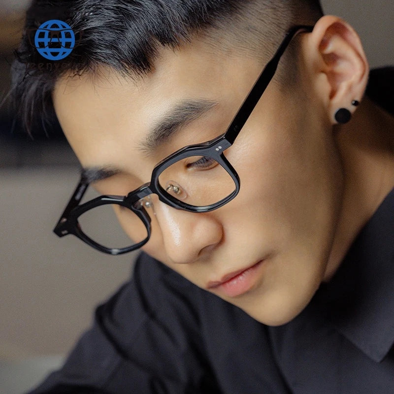 Teenyoun 2024 Wholesale Spectacle Vintage Eye Glasses Optical Transparent Glasses Frame Square Rice Nail Glasses Frame