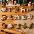 Food Grade Stainless Steel Christmas Cookie Cutter Star Snowman Bell Shape Custom Logo Baking Tool for Xmas Holiday Biscuit Mold