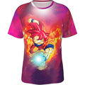 Fitspi 3d Printed Anime T-shirt Funny Custom Design Short Sleeve T-shirt Unisex Fashion Comfortable Crew Neck T Shirt