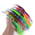 14CM-40G Saltwater Fishing Lure Hard Plastic Octopus Skirt Trolling Lure with Long Skirt Jigs