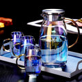 Glass Kettle Teapot High Borosilicate Glass Pitcher Drinking Water Jug Set