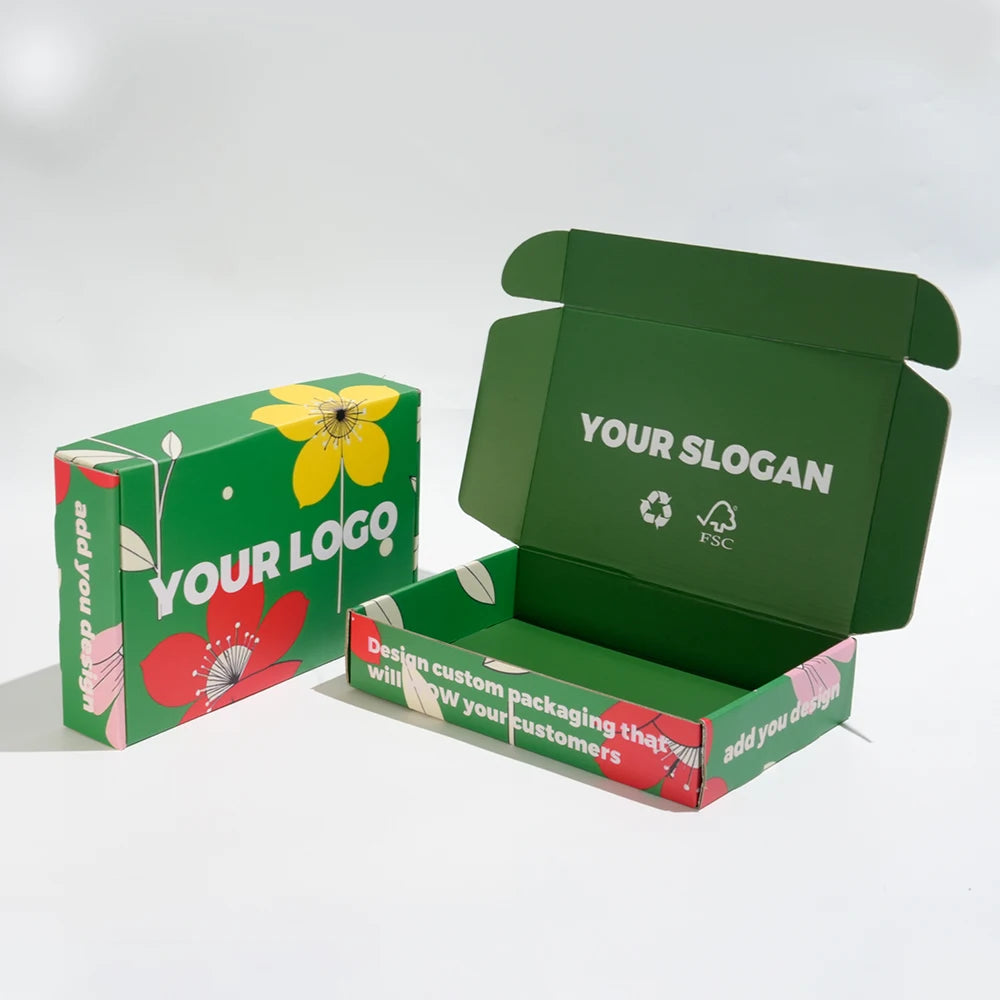 Courier Delivery Wholesale Customized Large Cardboard Boxes-Biodegradable Corrugated Box with Matt Lamination
