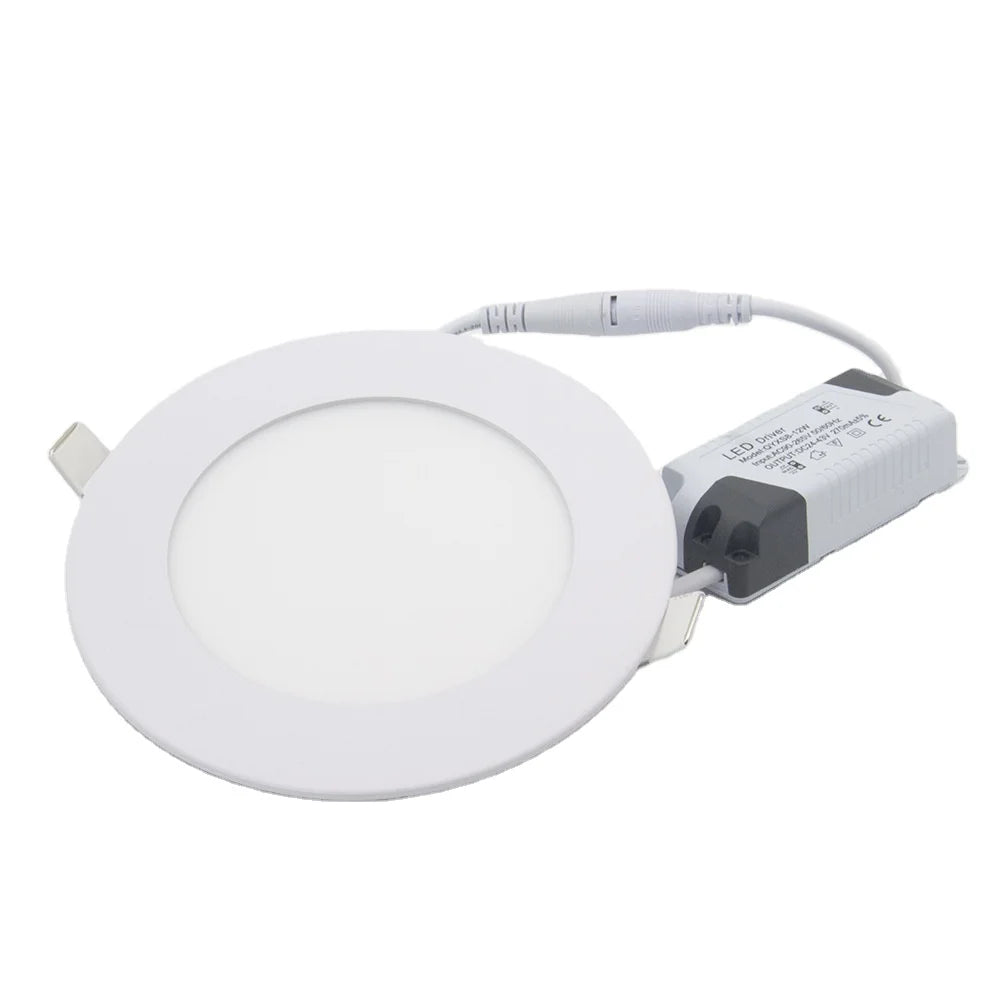 Jiaxing Ce  Rohs Good Price Ip33 3w 6w 9w 12w 18w 24w Recessed Round Ultra Thin Slim Led Panel Light