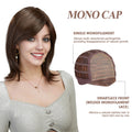 Dark Brown Futura 4x 4 MONO Lace Front Wig Look MONO Wig Long Straight Brown Wig