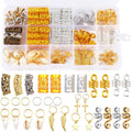 DIY Jewelry Customized Hairdressing Dreadlocks Hollow Aluminum Rings Accessories Wig Braid Accessories Hair Braiding Set