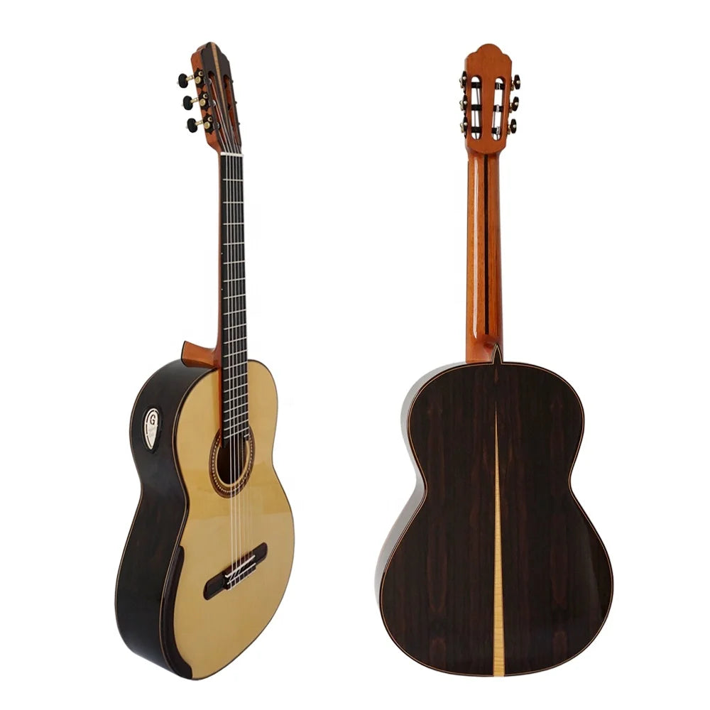 China Aiersi Master Concert Model Handmade Nomex Honeycombed Structure Double Solid Top Professional Classical Guitar