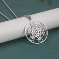 Angel Seal Archangel Metatron Cube Necklace Stainless Steel Women Men Sacred Geometry Amulet Religious Spiritual Jewelry