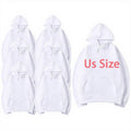 100% Polyester Sublimation Hoodies Unisex US Warehouse US Size Custom logo Polyester Blank Hoodies for Sublimation Printing