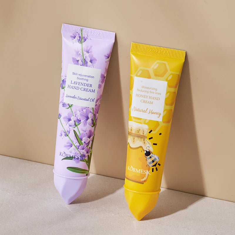 KORMESIC Factory Price Natural Fruit Plant Ice Cream Brightening Skin Flower Deep Hydrating Moisturizing Soft Hand Cream