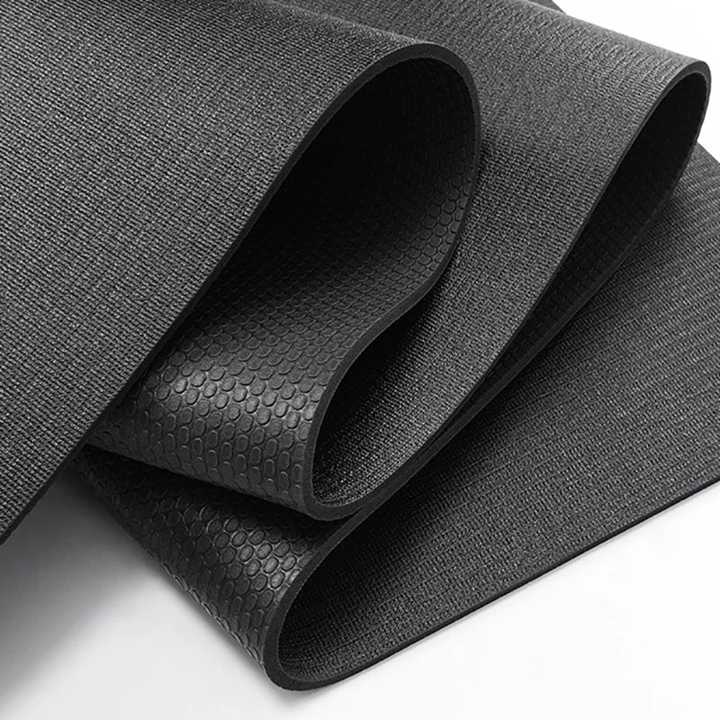 Wholesale High Density Custom Logo Eco Friendly Anti Slip Strong Grip 5mm 6mm 8mm Pvc Black Yoga Mats Yogamat