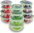 Glass Food Storage Containers with Lids 36oz Glass Meal Prep Containers Reusable Glass Bento Boxes for Adults